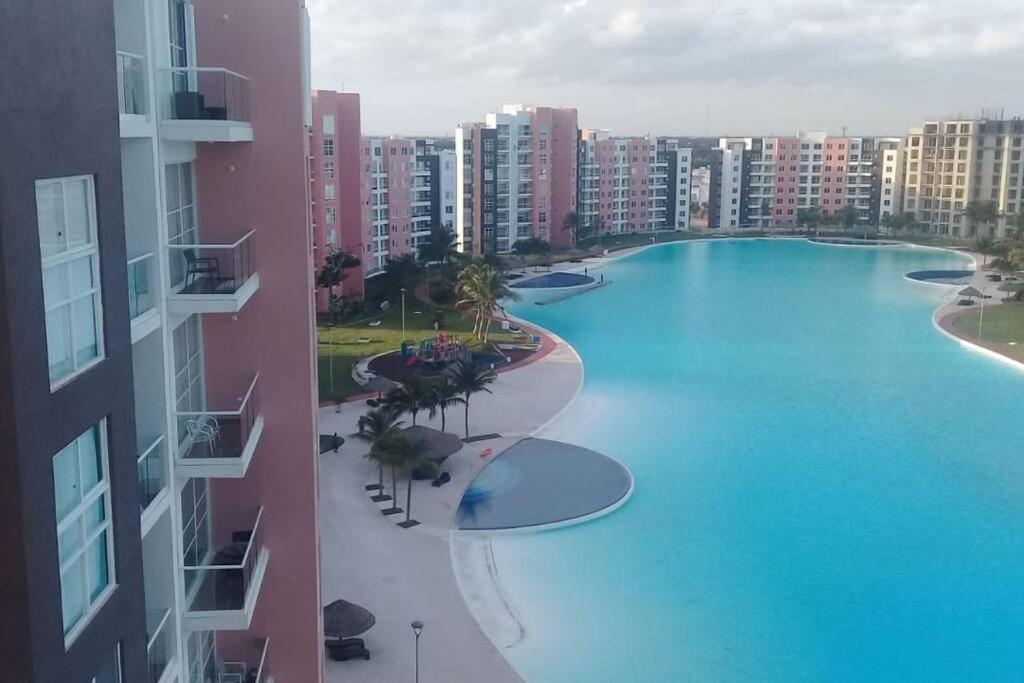 Departamento Con Laguna Artificial 坎昆 外观 照片