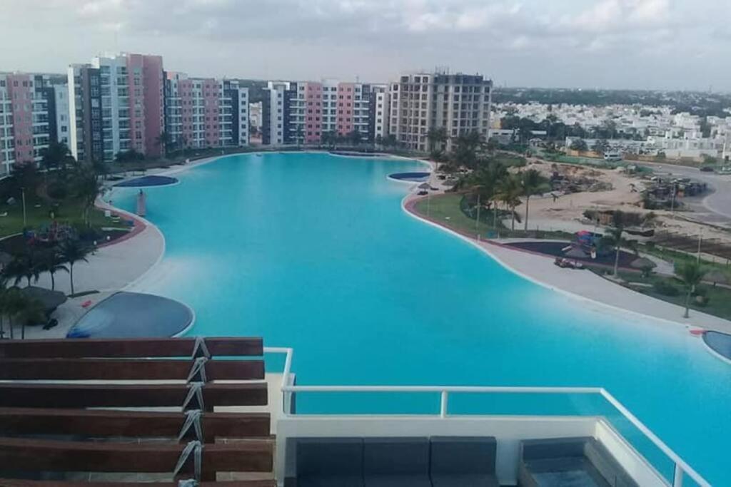 Departamento Con Laguna Artificial 坎昆 外观 照片