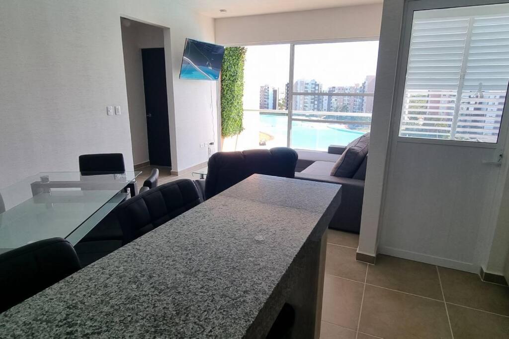 Departamento Con Laguna Artificial 坎昆 外观 照片